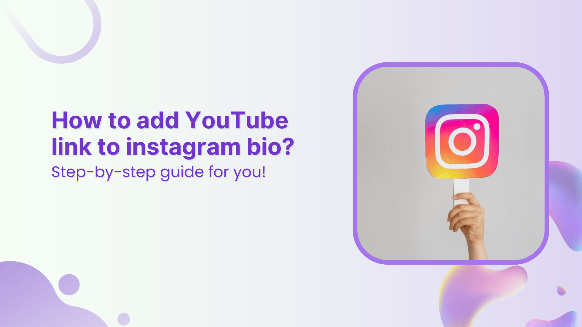 How to add YouTube link to instagram bio?