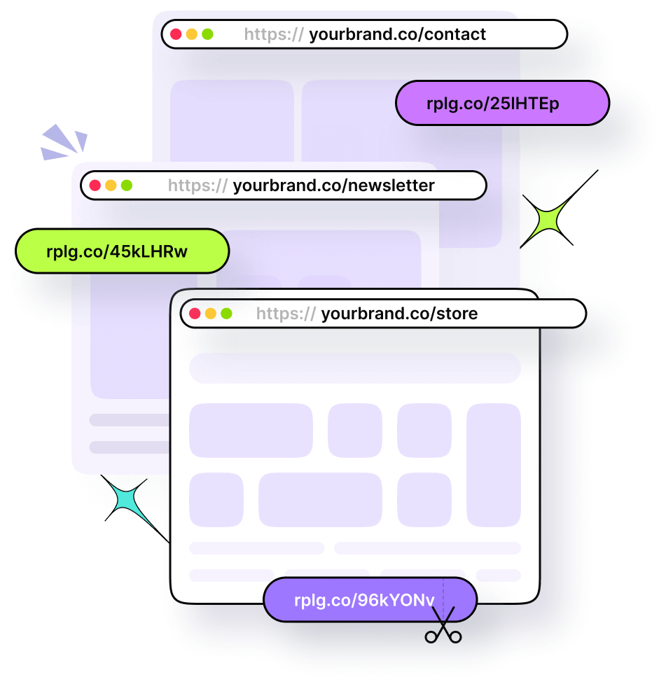 URL Shortener Short URLs, Branded Links & Link analytics Replug
