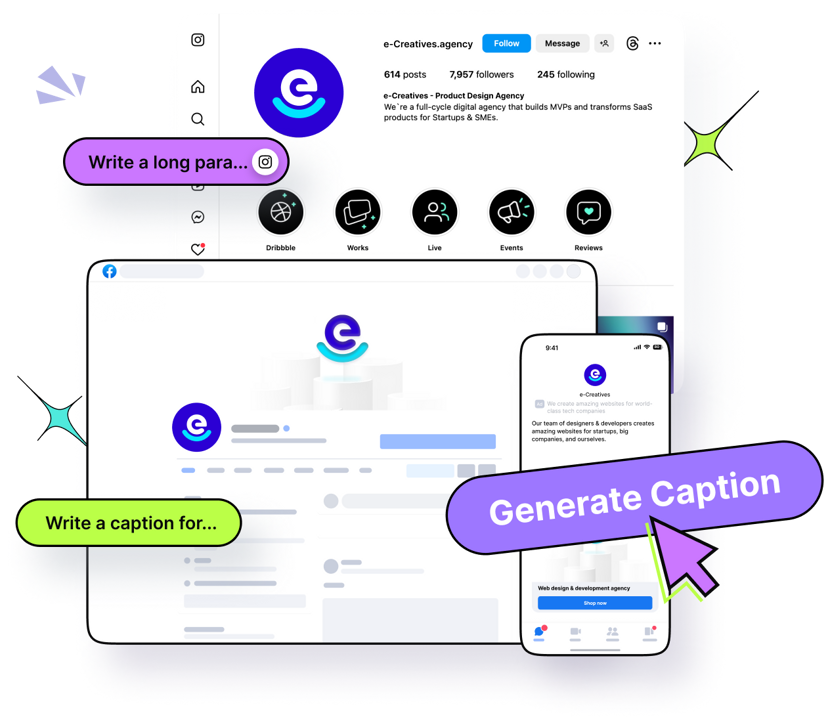Free AI Caption Generator For Social Media | Replug