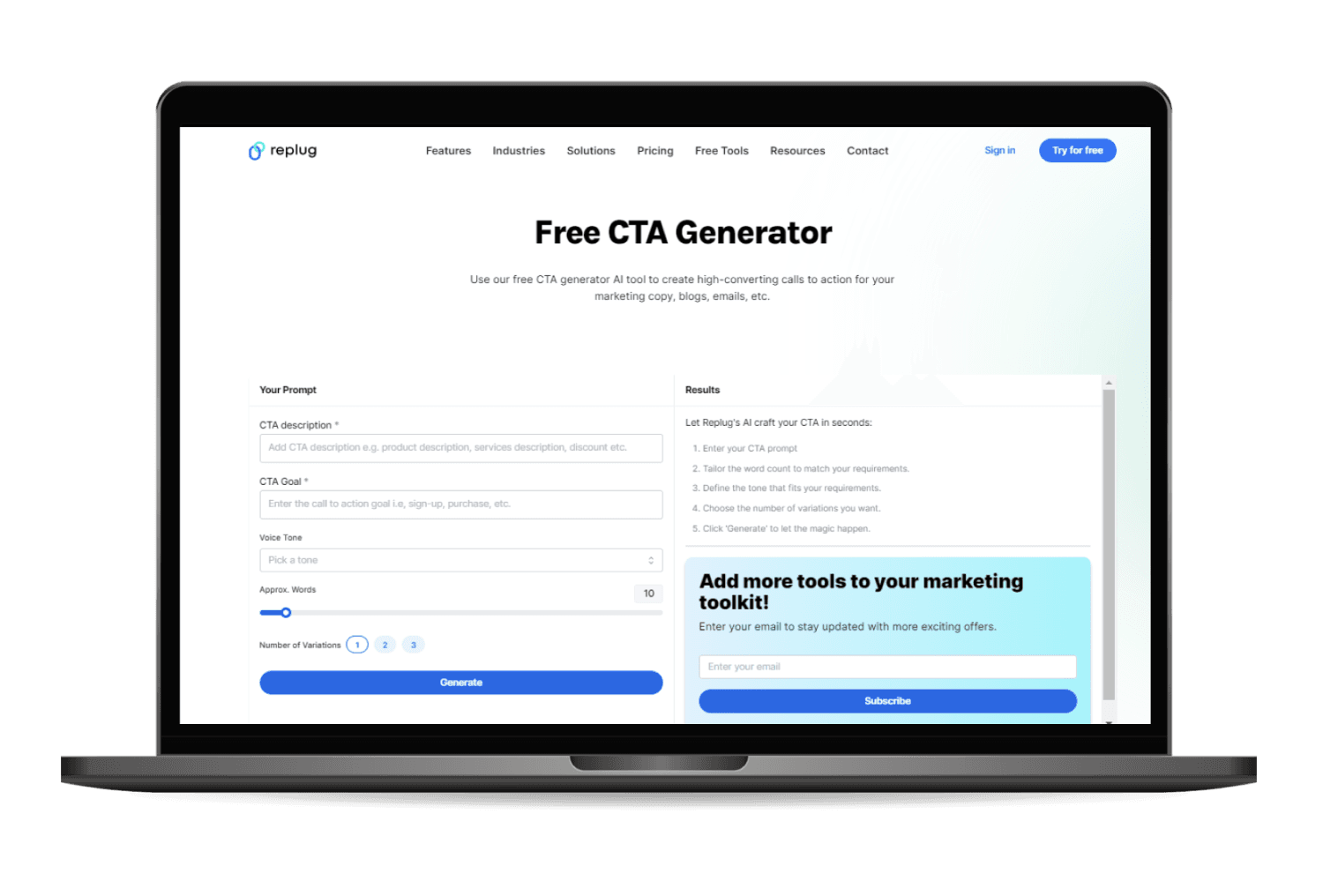 Call To Action Generator