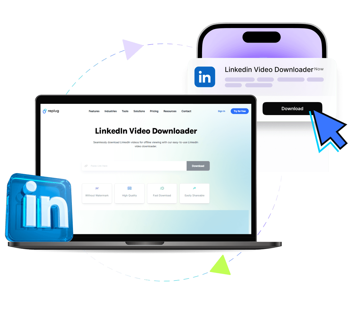LinkedIn Video Downloader Free [HD] Tool Replug