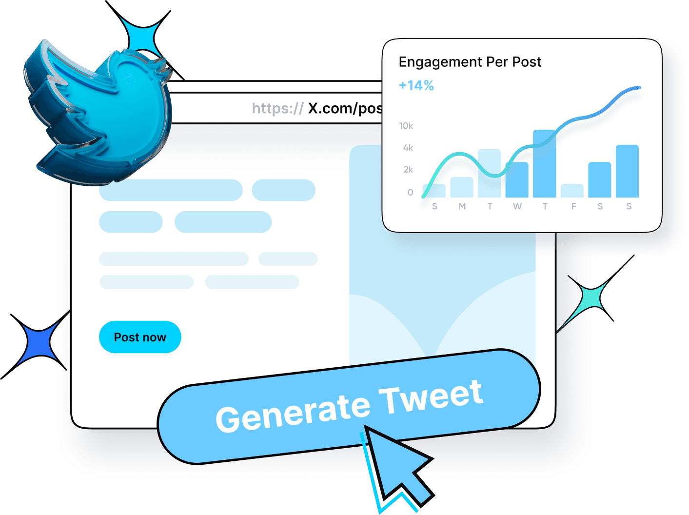 Free AI X (Twitter) Generator [100% FREE TOOL] | Replug