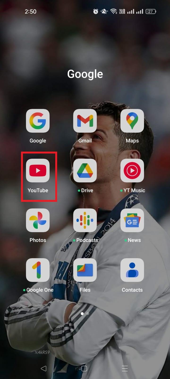 Launch the YouTube app