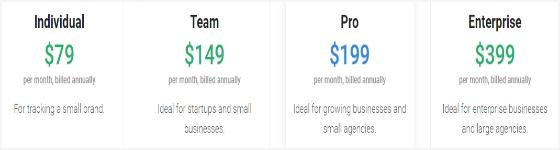 Pricing of Brand24