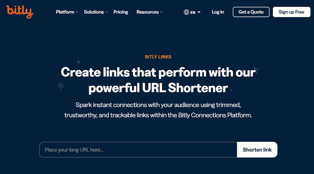 Bitly - A powerful URL shortener