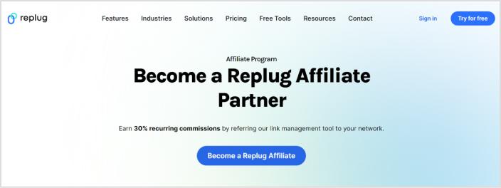 Replug-affiliate-program