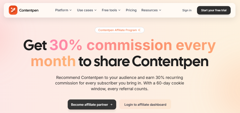 Contentpen.ai affiliate program