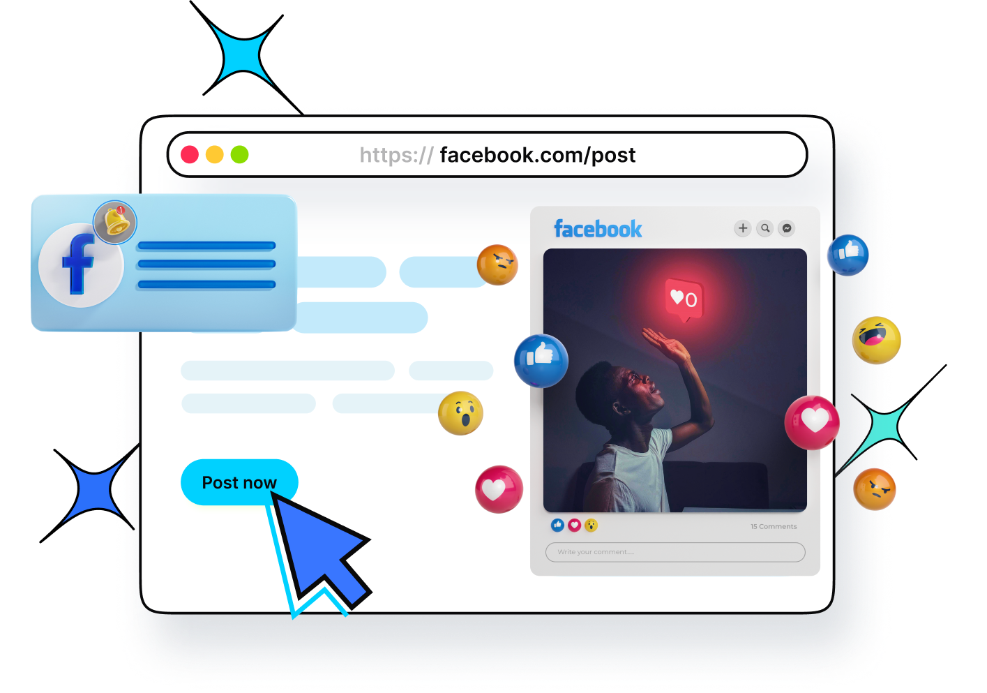 Turn offline interactions into Facebook followers