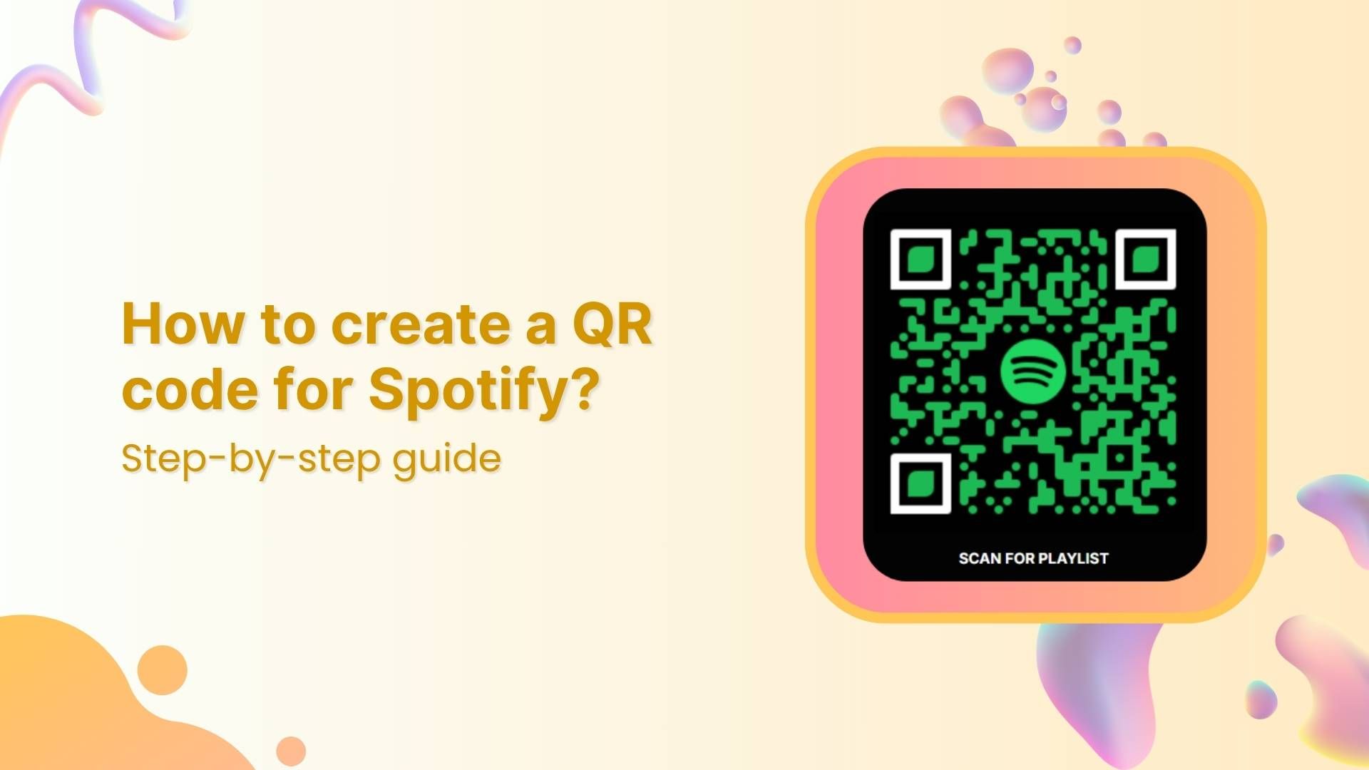 How to create a Spotify QR code?