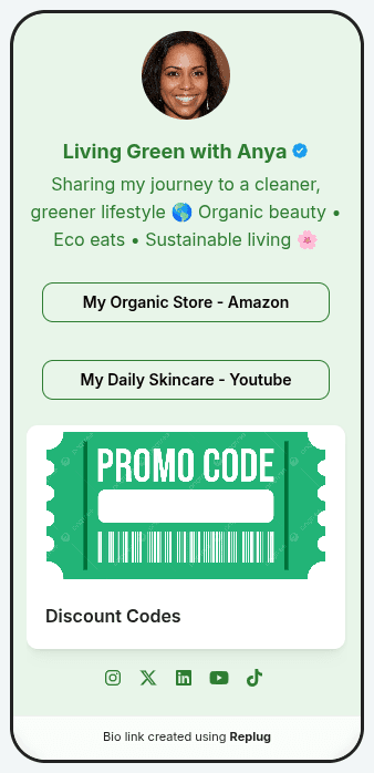 Organic Influencer Bio