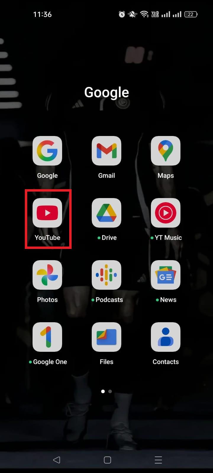 YouTube app