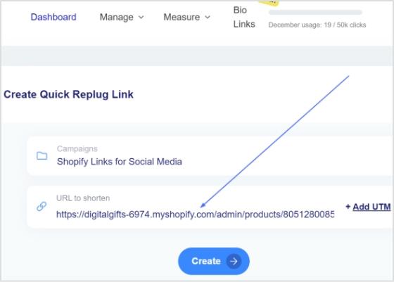 paste link
