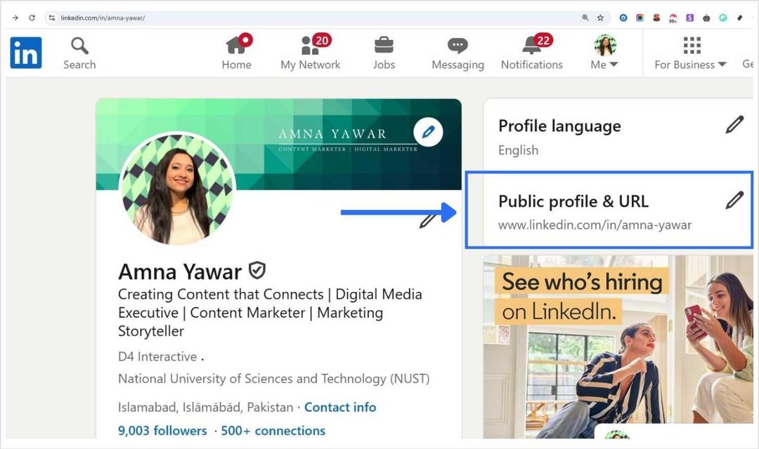 Select your LinkedIn URL - replug.io