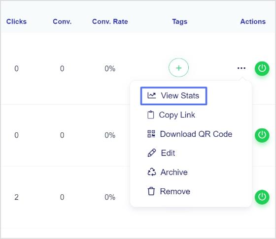 view stats