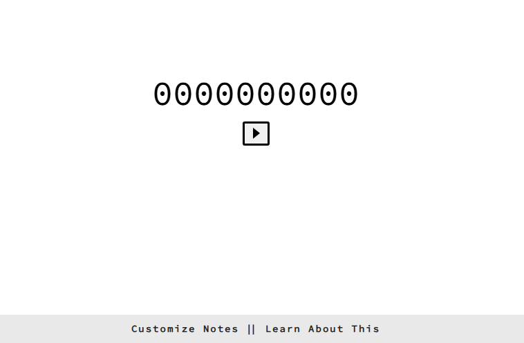 Binary Music Player