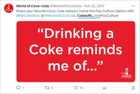 Coca-Cola’s custom domain