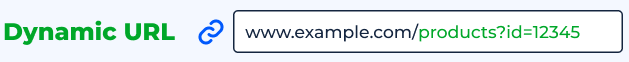 What is a dynamic URL