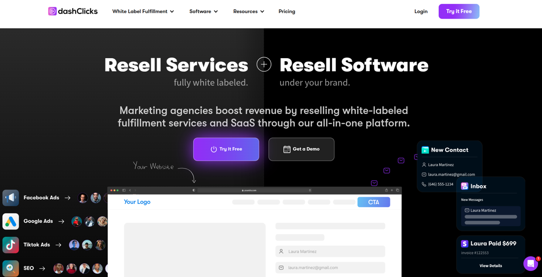 DashClicks (Fulfillment platform)