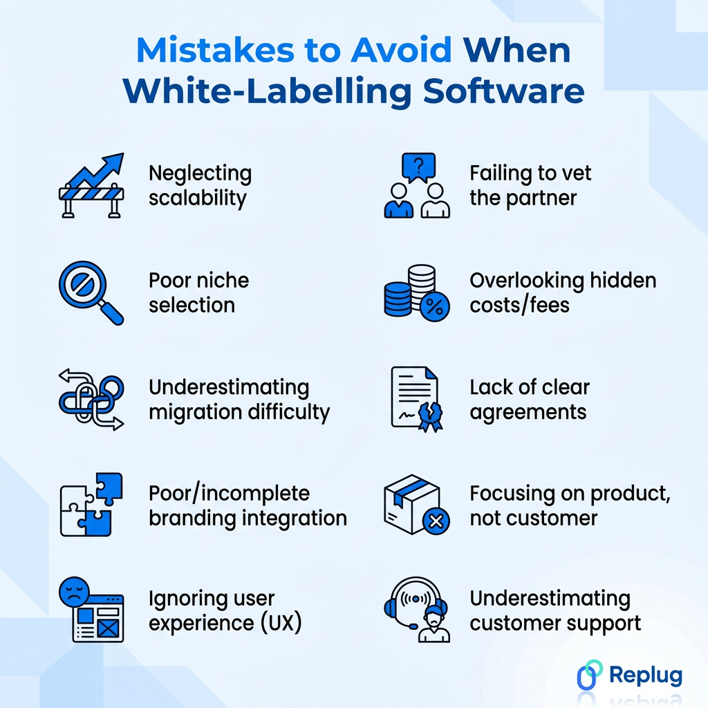 Mistakes to avoid when white-labelling software