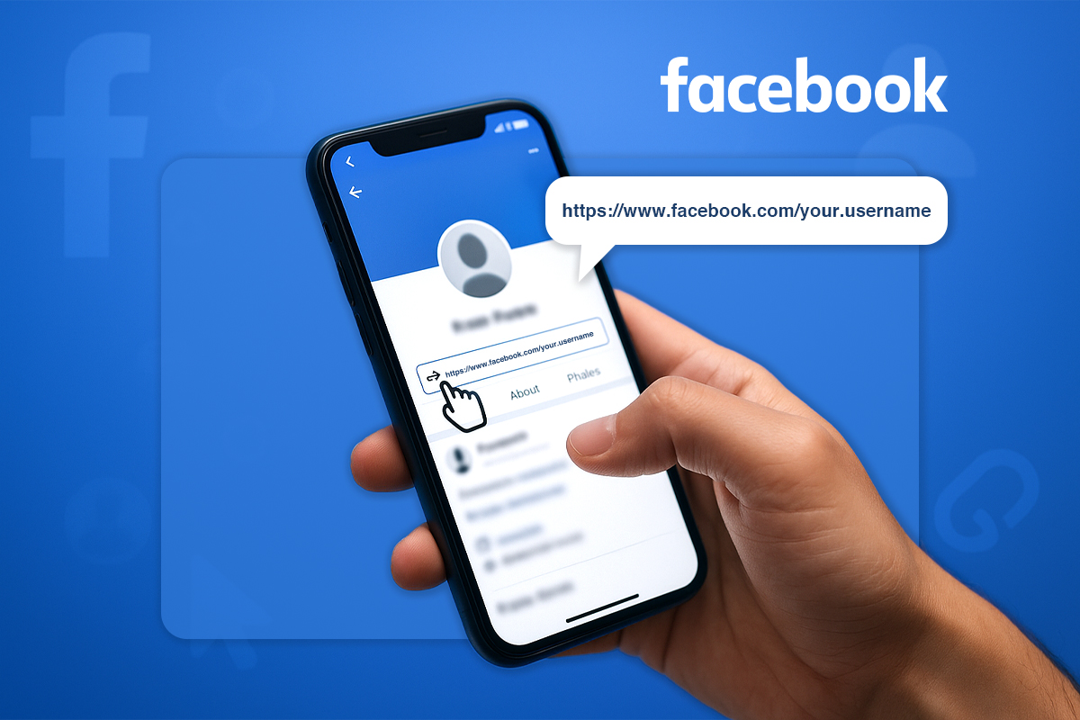 How to change Facebook page URL on mobile