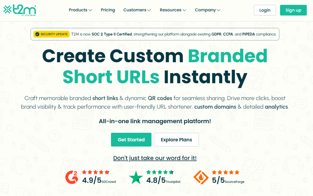 T2M Homepage