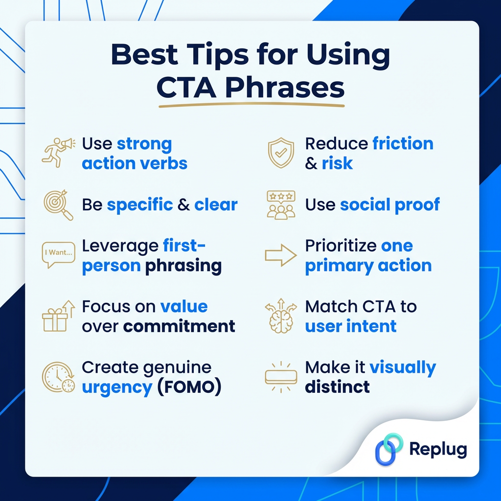 Best tips for using call to action phrases to maximize conversions & success