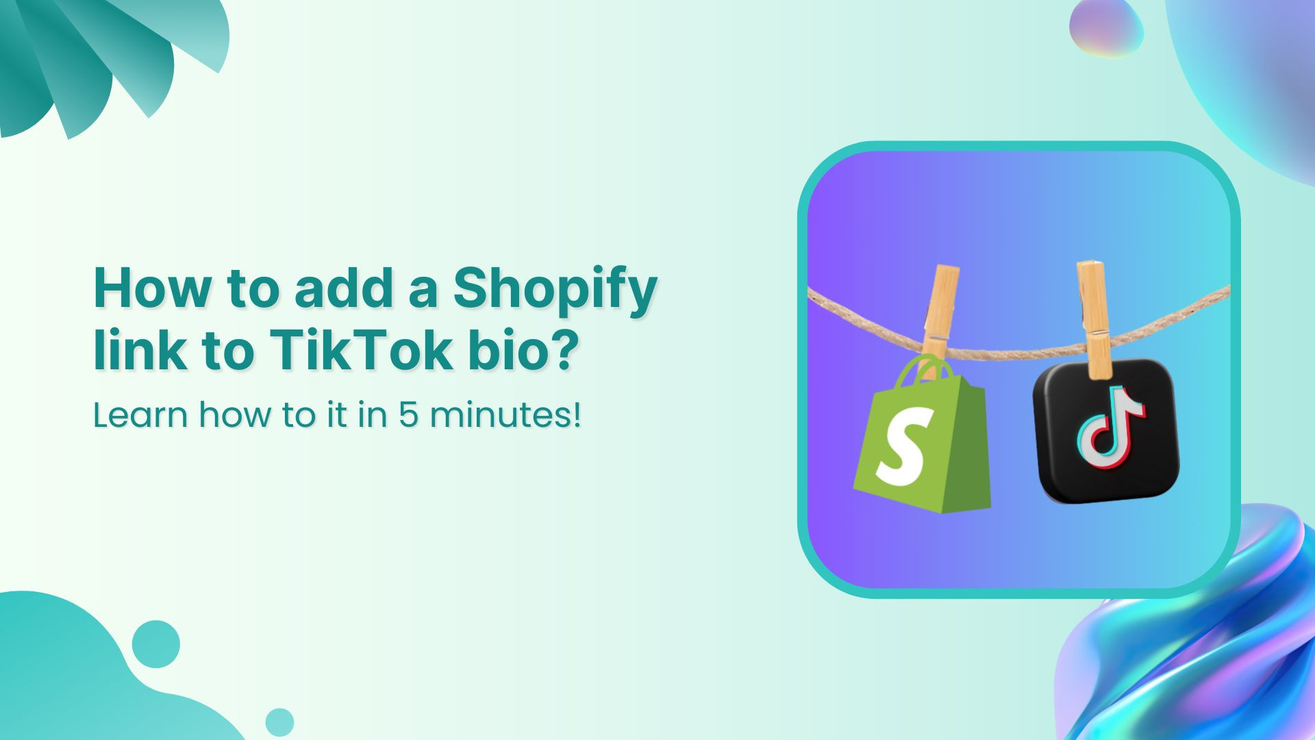 Add a Shopify link to your TikTok bio in 5 minutes