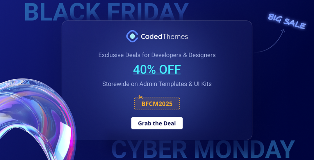 CodedThemes Black Friday Sale 2025