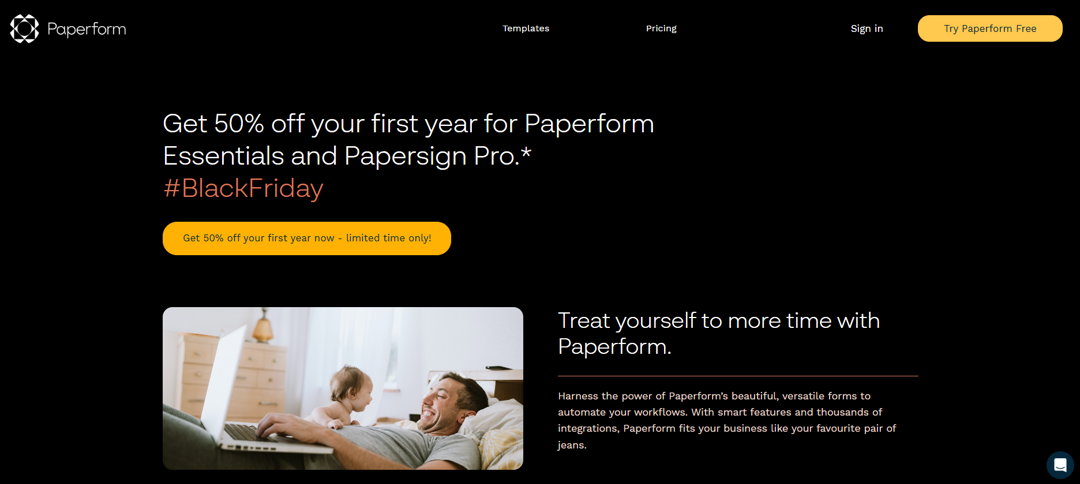 Paperform Black Friday Sale 2025