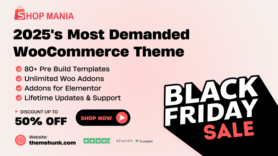 Shop Mania Black Friday Sale 2025