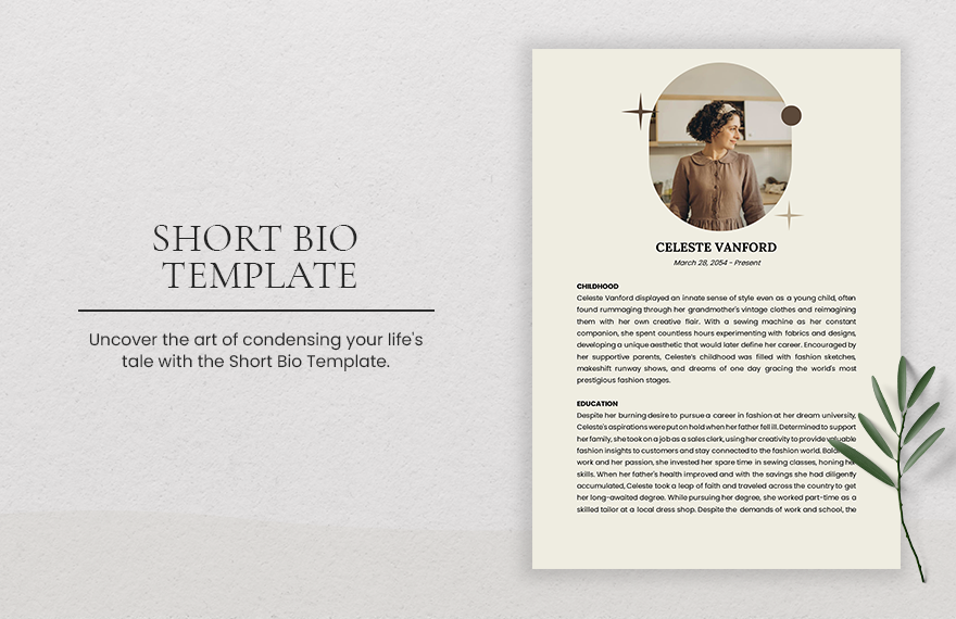Short bio templates