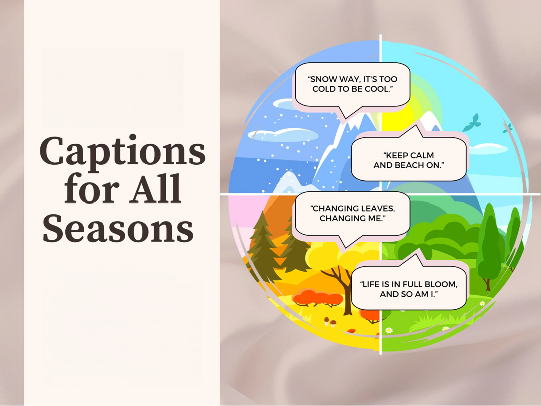 Short Instagram captions for seasons