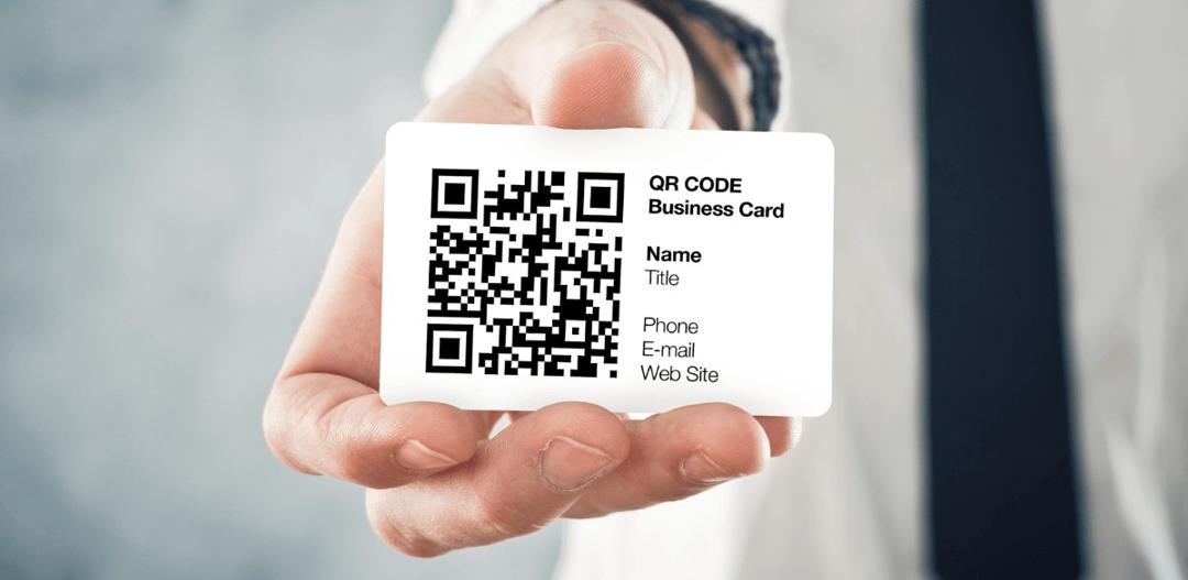 Business card QR code