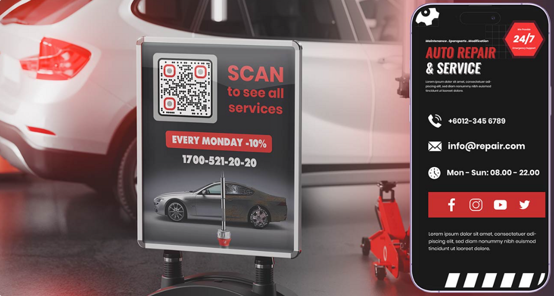 Business page QR code