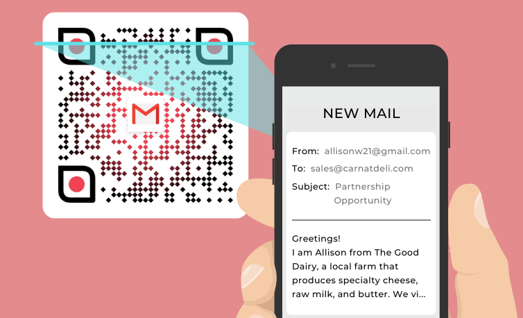 Email QR code