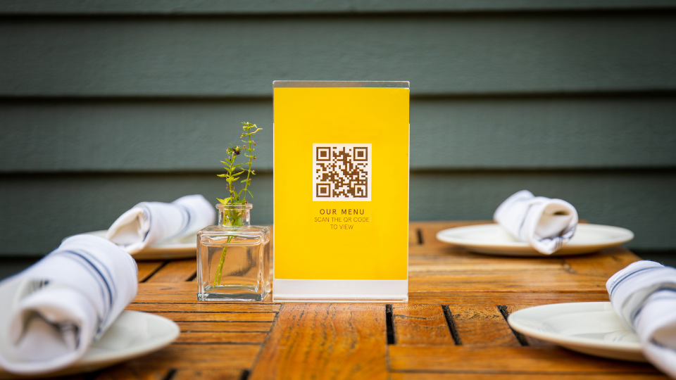 Using QR codes for hospitality & dining