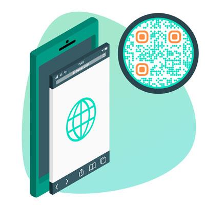 Website URL QR code