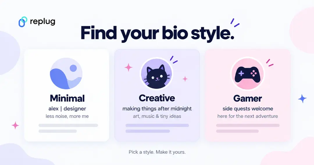 Minimal, creative and gamer Discord bio examples