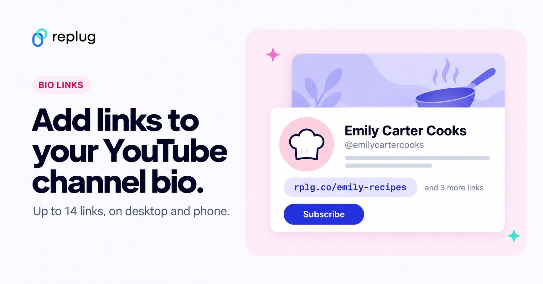 How to add links to YouTube bio?