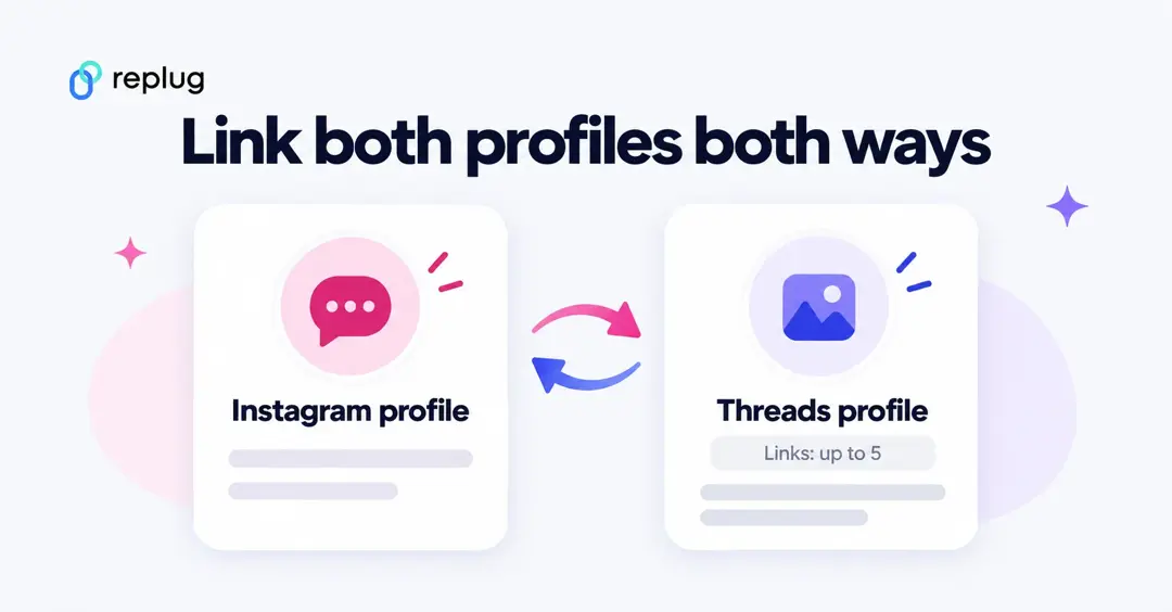 Link Instagram and Threads both ways: the Threads badge on your Instagram profile and the Instagram badge plus up to 5 links on your Threads profile