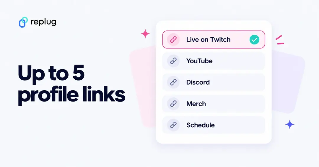 Instagram allows up to 5 profile links, for example Live on Twitch, YouTube, Discord, Merch and Schedule