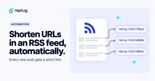 How to automatically shorten URLs in an RSS feed?
