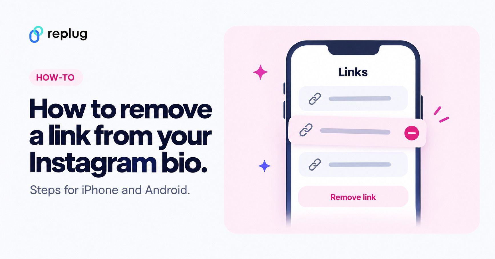 How to remove a link from your Instagram bio