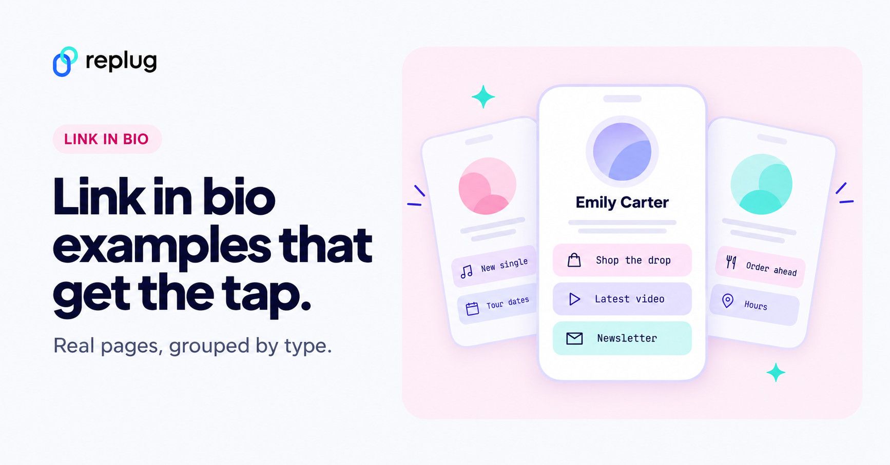 Top 15 link in bio examples, pages & tools