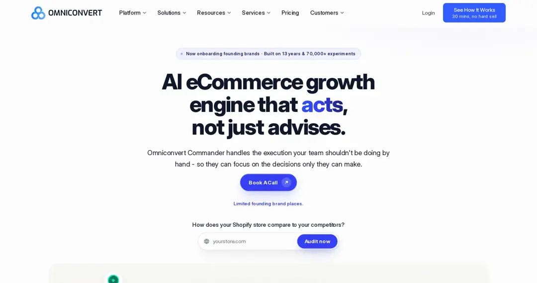 Omniconvert homepage (checked October 2026)