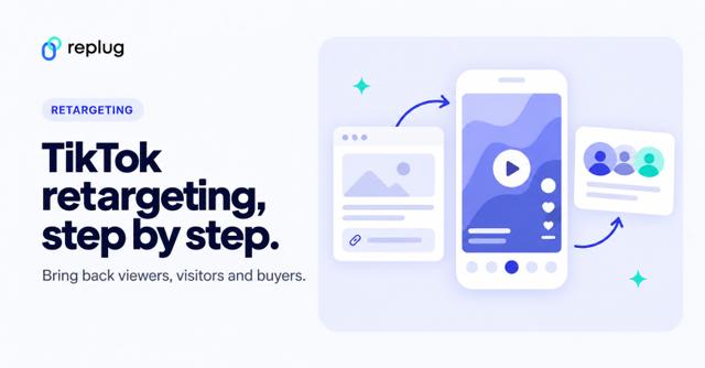 TikTok retargeting: How it works, audiences and setup (with Replug links)