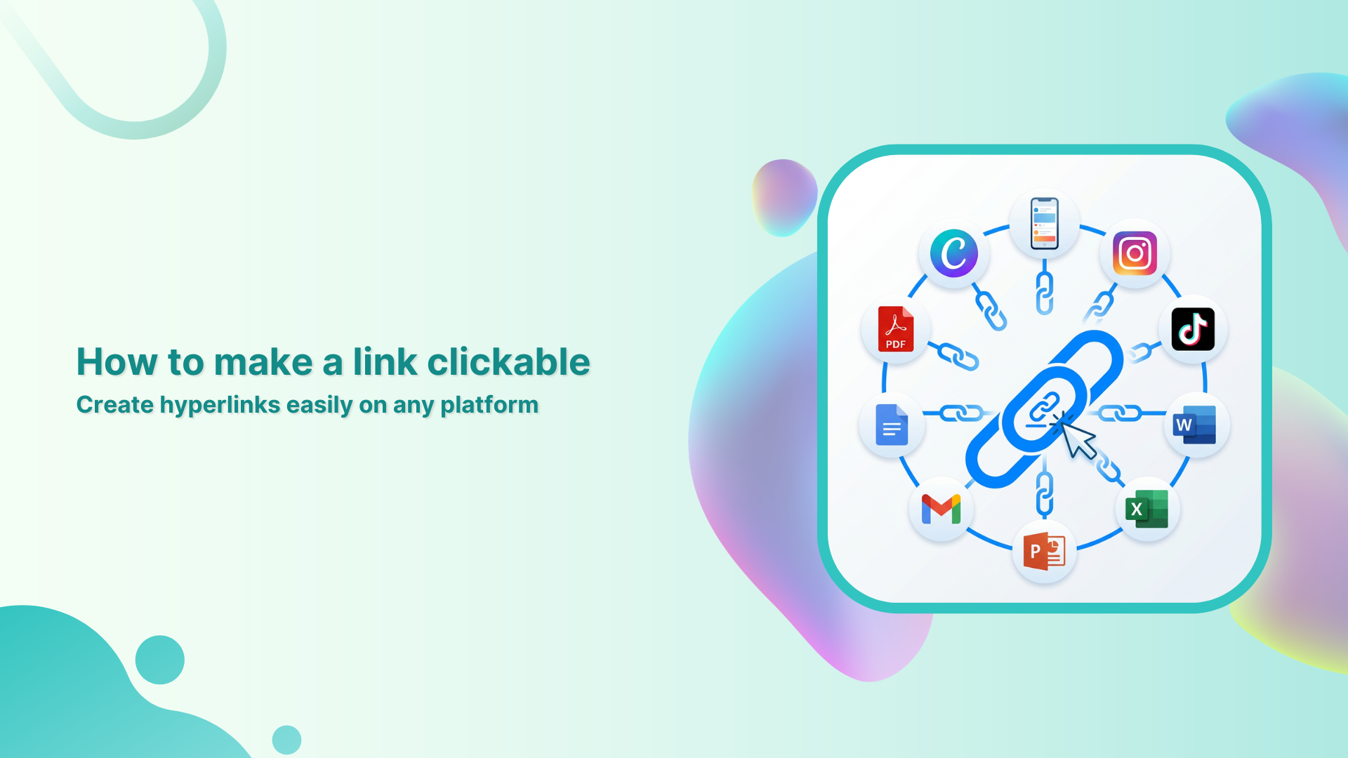 Clickable Structure How to make a link clickable: Create a hyperlink in seconds!