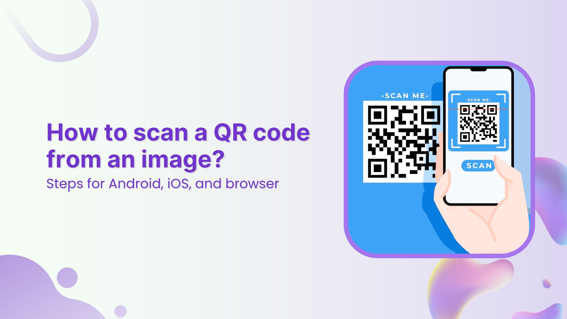 How to scan a QR code from an image on iOS & Android