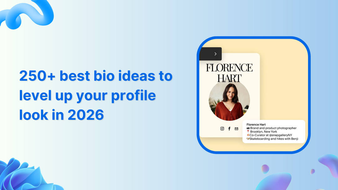 250+ best bio ideas to make your profile stand out in 2026