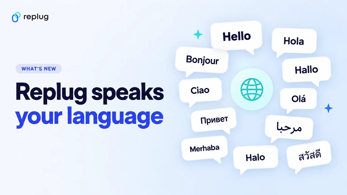 Replug speaks your language, with greetings in many languages